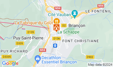 Mapa Briançon Apartamentos 128863