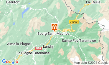 Mapa Bourg saint Maurice Apartamentos 286