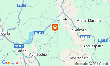 Mapa Todi Apartamentos 127910