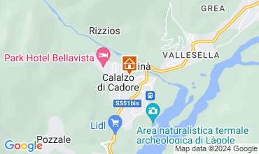 Mapa Cortina d'Ampezzo Apartamentos 40563