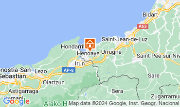 Mapa Hendaye Apartamentos 62737