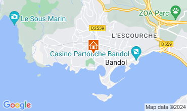 Mapa Bandol Apartamentos 8434