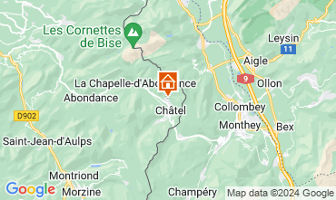 Mapa Châtel Chalé 117459