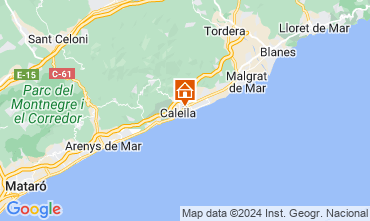 Mapa Calella de Mar Apartamentos 8169