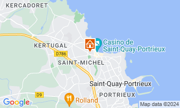 Mapa Saint Quay Portrieux Vivenda 125300