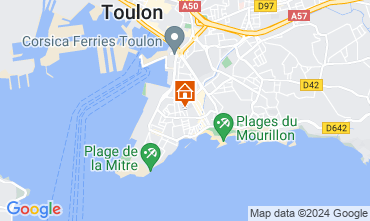 Mapa Toulon Apartamentos 128110