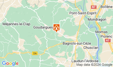 Mapa La Roque-sur-Cèze Casa de turismo rural/Casa de campo 69702