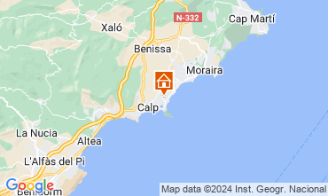 Mapa Calpe Vivenda 128293