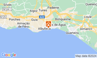 Mapa Albufeira Apartamentos 124075