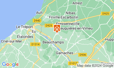 Mapa Saint Valry sur Somme Casa de turismo rural/Casa de campo 127529