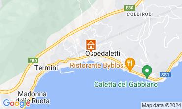 Mapa Ospedaletti Apartamentos 89496