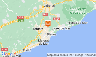 Mapa Blanes Apartamentos 128294