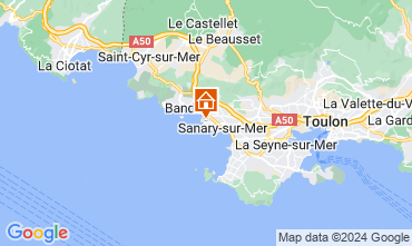 Mapa Sanary-sur-Mer Apartamentos 128564