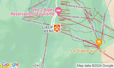 Mapa Les 2 Alpes Chal 60919