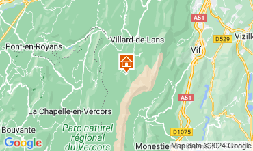 Mapa Villard de Lans - Correnon en Vercors Estdio 122229