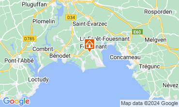 Mapa Fouesnant Casa 129098