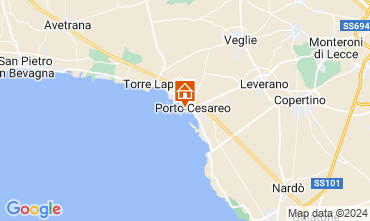 Mapa Porto Cesareo Apartamentos 128934