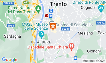 Mapa Trento Apartamentos 126472