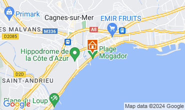 Mapa Cagnes sur Mer Estúdio 128326