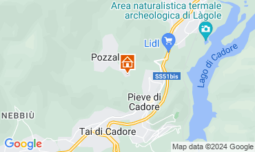 Mapa Cortina d'Ampezzo Apartamentos 105108