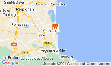 Mapa Saint Cyprien Plage Apartamentos 108599