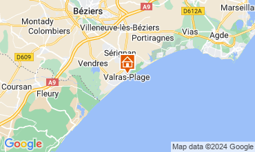 Mapa Valras-Praia Apartamentos 109062