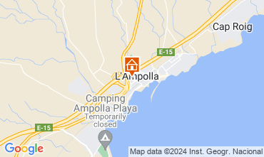 Mapa L'ampolla Apartamentos 55620