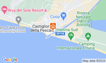 Mapa Castiglione della Pescaia Apartamentos 71855