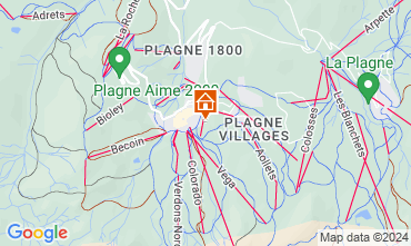 Mapa La Plagne Chal 2151