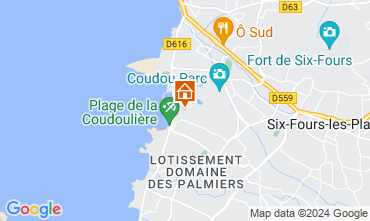 Mapa Six Fours Les Plages Apartamentos 126567