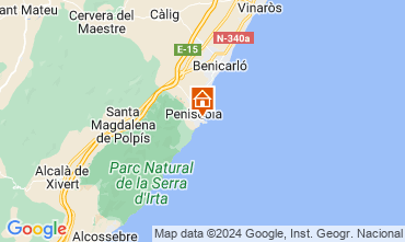 Mapa Penhscola Apartamentos 95413