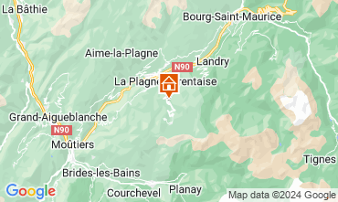 Mapa La Plagne Chalé 2180