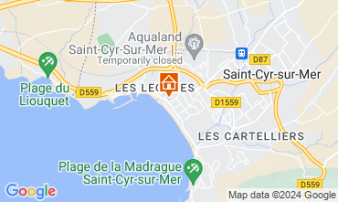 Mapa Saint Cyr sur Mer Apartamentos 128402