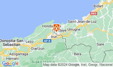 Mapa Hendaye Apartamentos 123964