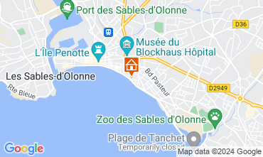 Mapa Les  Sables d'Olonne Apartamentos 76224