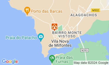 Mapa Vila Nova de Milfontes Apartamentos 123681