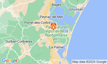 Mapa Narbonne praia Mobil Home 127195