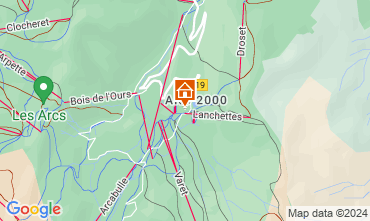 Mapa Les Arcs Apartamentos 120969