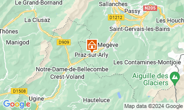 Mapa Praz sur Arly Apartamentos 2299