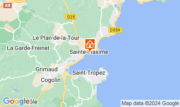 Mapa Sainte Maxime Apartamentos 119527