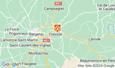 Mapa Bergerac Casa de turismo rural/Casa de campo 127954