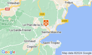 Mapa Sainte Maxime Vivenda 128292