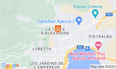 Mapa Ajaccio Apartamentos 93029