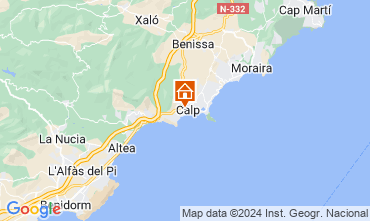 Mapa Calpe Apartamentos 127381