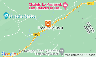 Mapa Foncine le Haut Casa de turismo rural/Casa de campo 128662