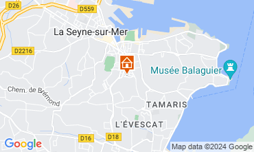 Mapa La Seyne sur Mer Apartamentos 108145