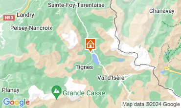 Mapa Tignes Chalé 124578