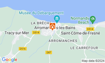 Mapa Arromanches Casa de turismo rural/Casa de campo 90681