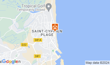 Mapa Saint Cyprien Plage Apartamentos 73638