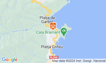 Mapa Llança Apartamentos 88803